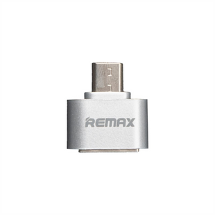 OTG кабель REMAX RA-OTG (Micro USB) Срібний (Silver) 53745 фото