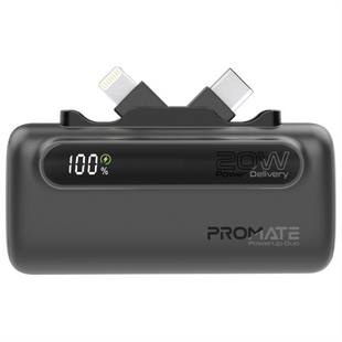PowerBank 5000 mAh Promate PowerUp-Duo 20W Чорний (Black) 156498 фото