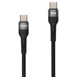 USB кабель Yoki Extra YK-EX11 Type C to Type C 60W 2м Чорний (Black) 146590 фото