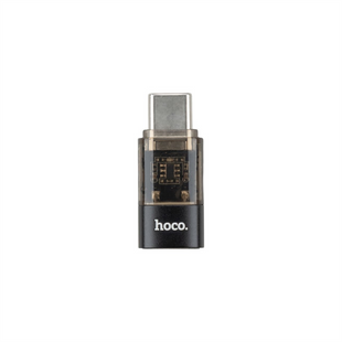 OTG перехідник Hoco UA36 Type-C to Lightning Чорний (Black) 139560 фото
