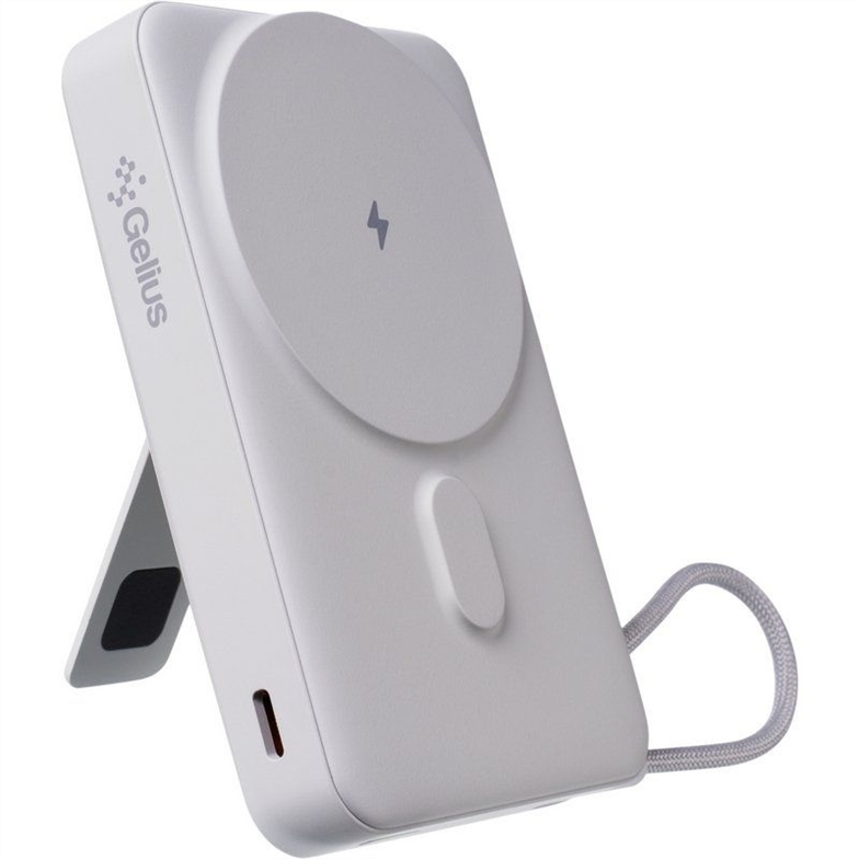 PowerBank 10000 mAh Gelius Fluxen GP-PBW120 Magnetic Qi2 15W Сірий (Gray) 199312 фото