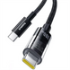 USB кабель Baseus Gem Fast-Charging Type-C to Type-C 100W 2м Чорний (Black) 148285 фото 2