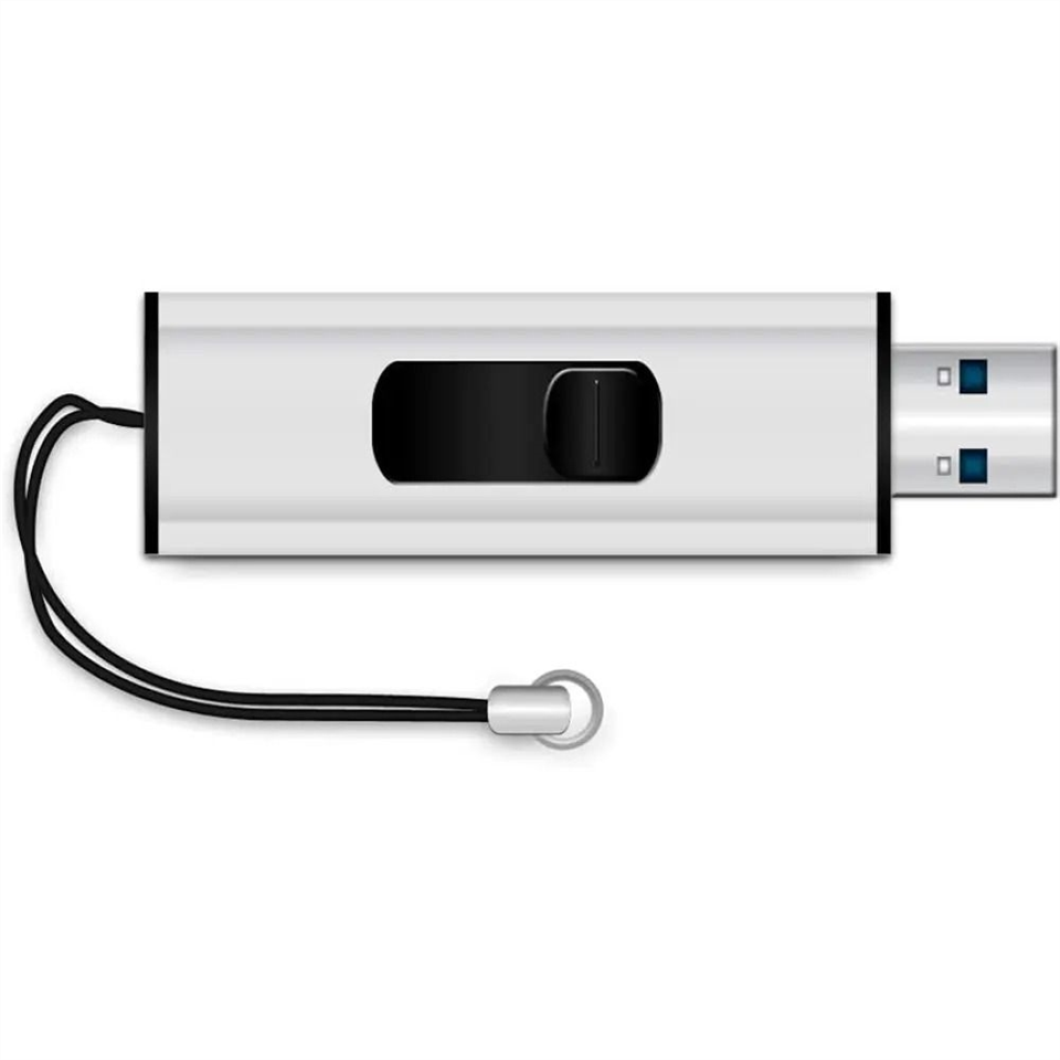 USB Флеш 64Gb MediaRange (USB 3.0) Срібна (Black/Silver) 146142 фото