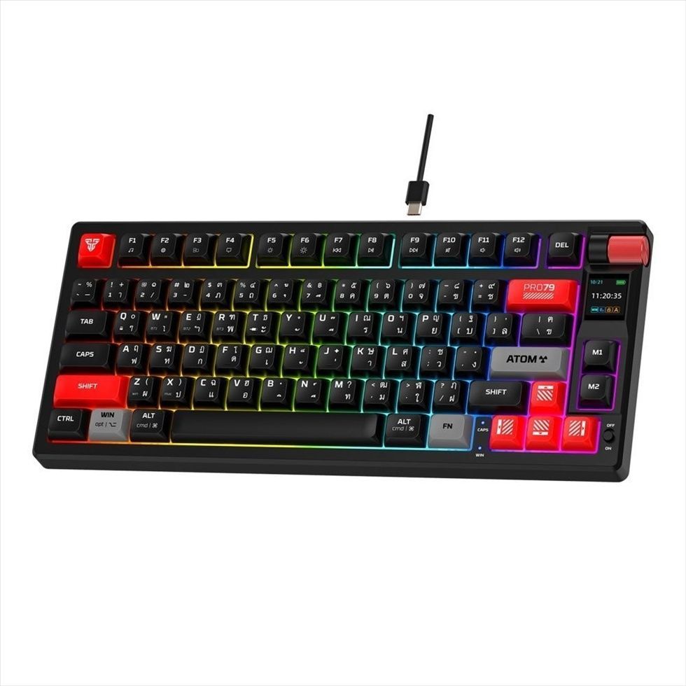 Клавіатура бездротова ігрова Fantech ATOM PRO79 MK917 Blue Switch Чорна (Black) 185981 фото