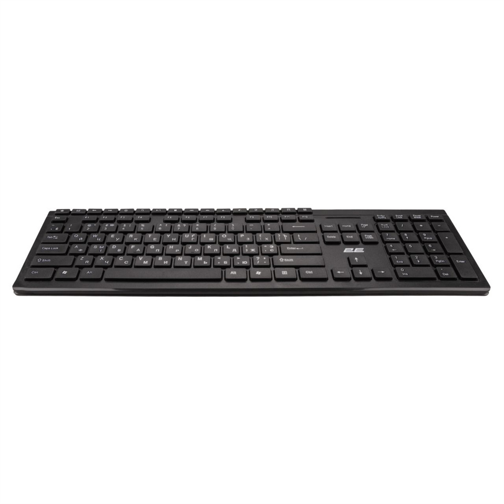 Клавіатура бездротова 2E KS210 Slim WL Чорна (Black) 103558 фото