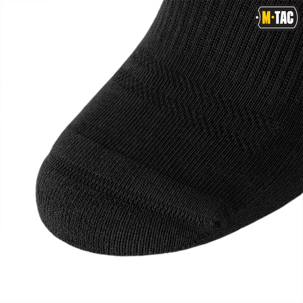 Шкарпетки M-Tac Tactical Socks Cotton 68% 43-46 Чорні (Black) 219370 фото