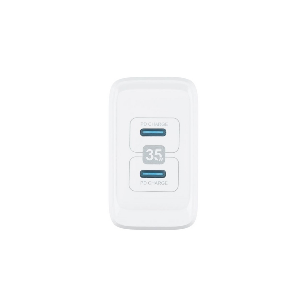 Зарядний пристрій Proove Speed Surge Gan (2 USB-C) 35W Білий (White) 139216 фото