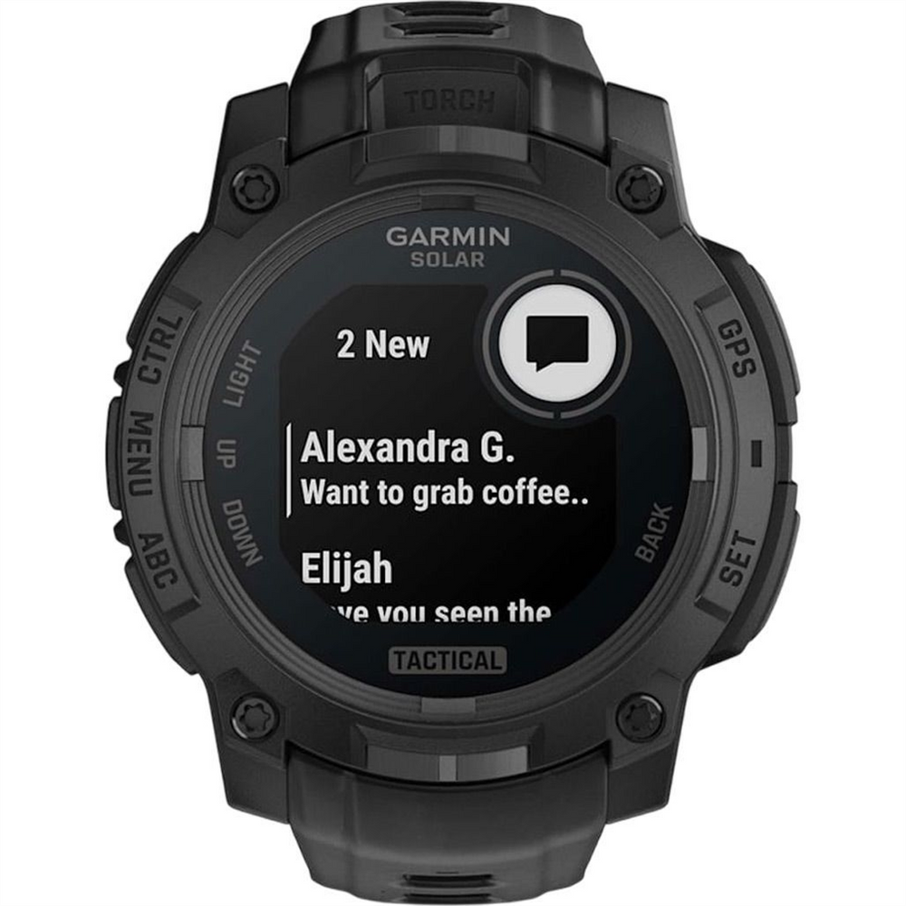 Смарт-годинник Garmin Instinct 3 45mm Solar Black with Black Band (010-02934-00) Чорний (Black) 197531 фото