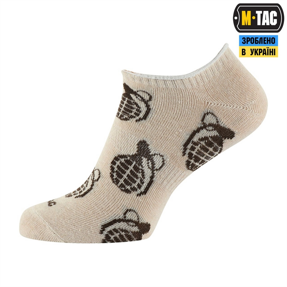 Шкарпетки M-Tac літні легкі Grenades 39-42 Бежеві (Sand) 219471 фото