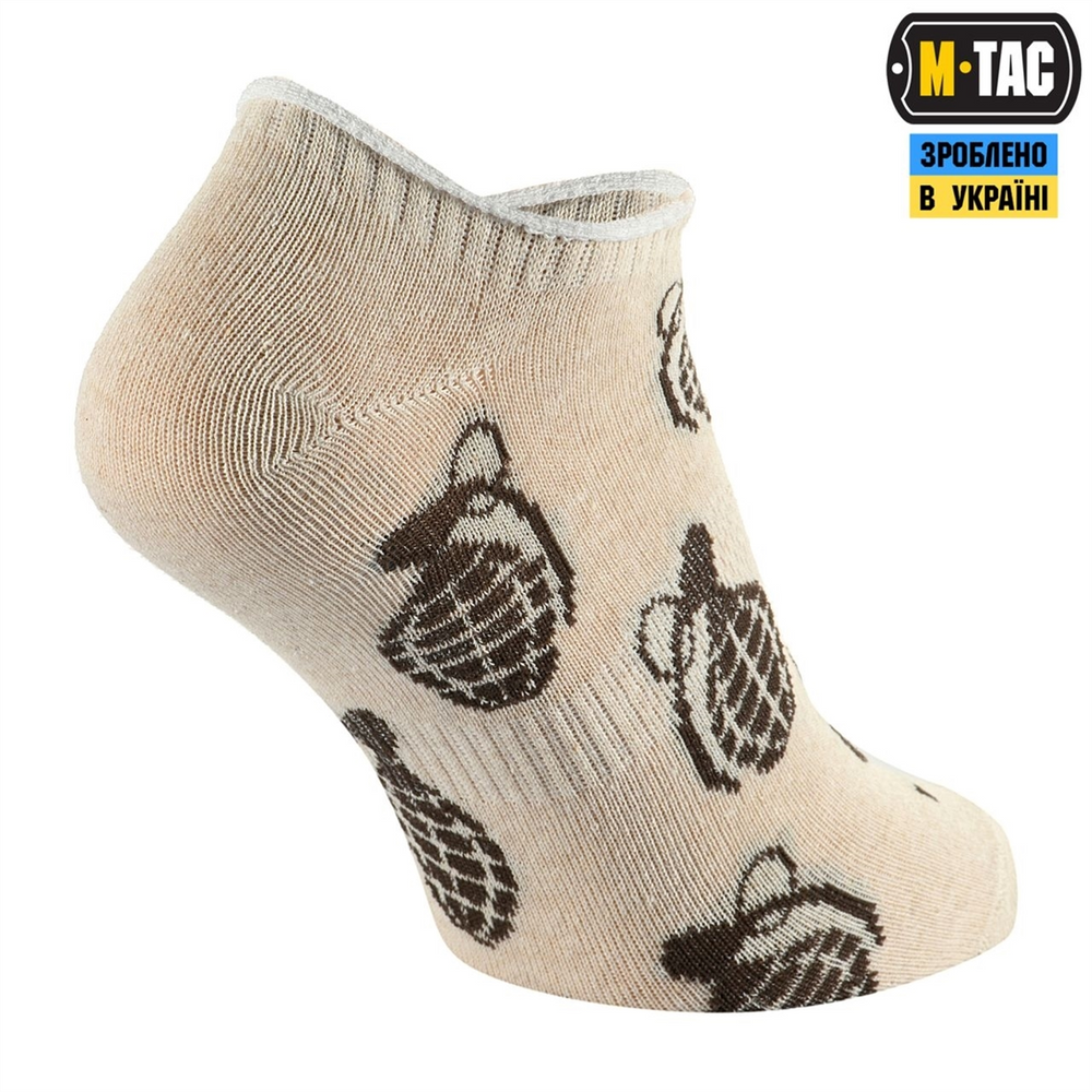Шкарпетки M-Tac літні легкі Grenades 39-42 Бежеві (Sand) 219471 фото