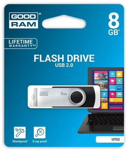 USB Флеш 8Gb Goodram UTS2 Twister Чорна (Black) 56456 фото
