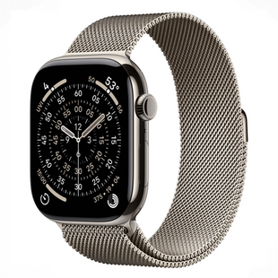 Смарт-годинник Apple Watch Series 11 GPS + Cellular 46mm Natural Tit. Case w. Natural Milanese Loop - S/M (MFCY4) 198977 фото
