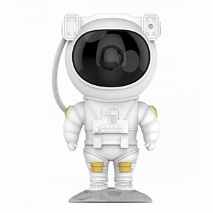 Лазерний нічник-проектор зоряного неба Astronaut 1500 mAh Білий (White) 247429 фото