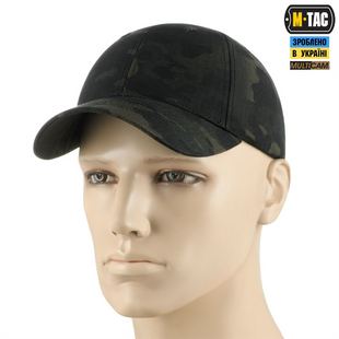 Бейсболка M-Tac Elite NYCO Extreme S/M (40601208-S/M) Чорна (Multicam Black) 217407 фото
