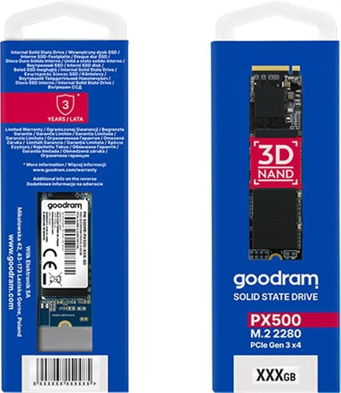 Накопичувач SSD 1TB Goodram PX500 M.2 2280 3D TLC (SSDPR-PX500-01T-80-G3) 209556 фото