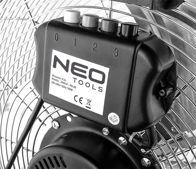 Вентилятор Neo Tools (90-010) Срібний (Silver) 254501 фото