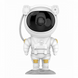 Лазерний нічник-проектор зоряного неба Astronaut 1500 mAh Білий (White) 247429 фото 1
