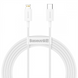 USB кабель Baseus Superior Fast Charging Type-C to Lightning PD 20W (2м) Білий (White) 168383 фото 1