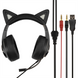 Навушники накладні Hoco W107 Cute Cat Ear Gaming Зелені (Green) 109433 фото 2
