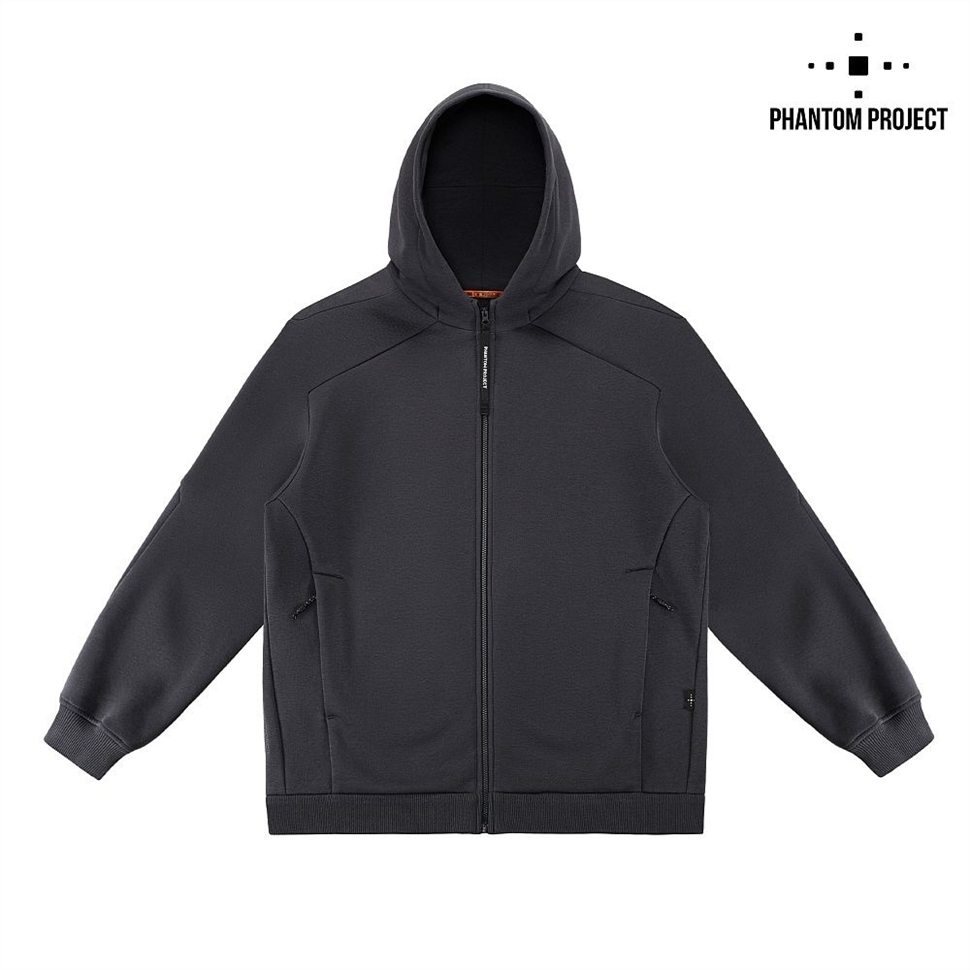 Кофта Phantom Project/M-Tac Hoodie Zipper semi-raglan PE Сіра (Dark Grey) (2XL) 240383 фото