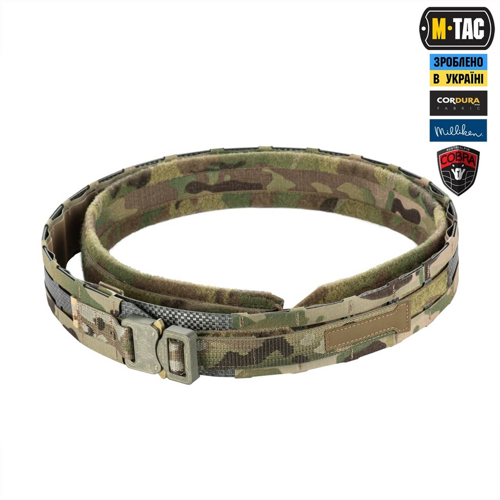 Ремінь M-Tac Tiger Belt Cobra Buckle Зелений (Multicam) (XS/S) 220510 фото