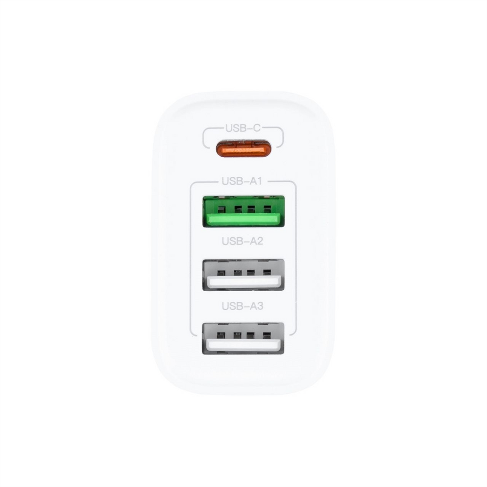 Зарядний пристрій XO L120 (USB-C + 3 USB) PD20W + QC3.0 18W Білий (White) 142041 фото