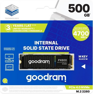 Накопичувач SSD 500GB Goodram PX600 M.2 2280 3D NAND (SSDPR-PX600-500-80) 209508 фото