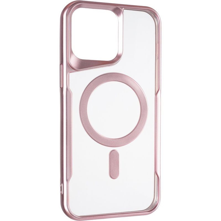 Чохол накладка для iPhone 12 Pro Casual Frame Case MagSafe Рожева (Rose Gold) 182800 фото