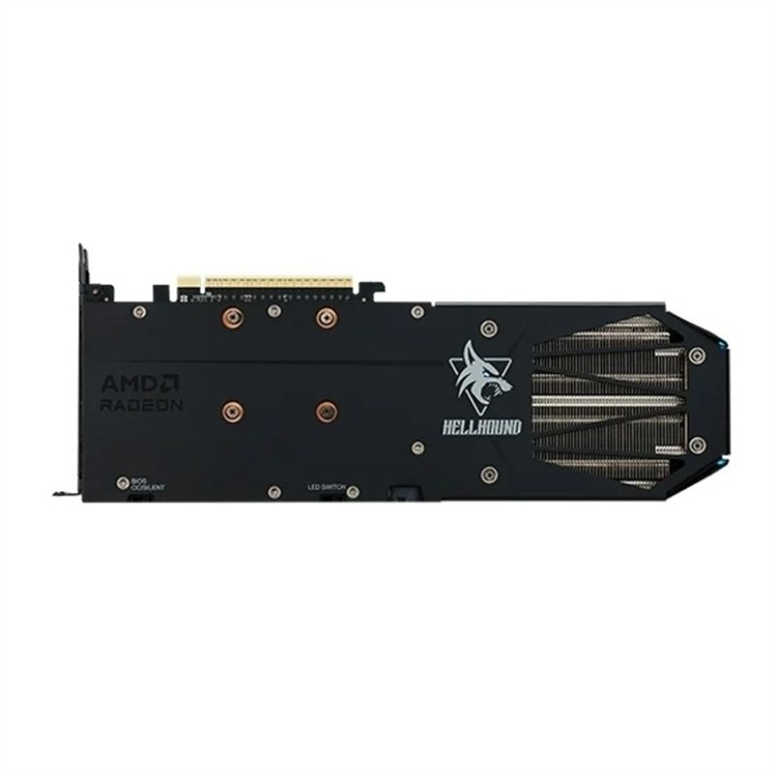 Відеокарта PowerColor AMD Radeon RX 9060 XT 16GB Hellhound Чорна (Black) 208256 фото