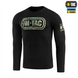 Футболка M-Tac Logo з довгим рукавом Чорна (Black) (XL) 234789 фото 1