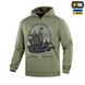 Кофта M-Tac Hoodie Дракар Зелена (Light Olive) (XL) 228728 фото 1