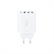 Зарядний пристрій XO L120 (USB-C + 3 USB) PD20W + QC3.0 18W Білий (White) 142041 фото 1