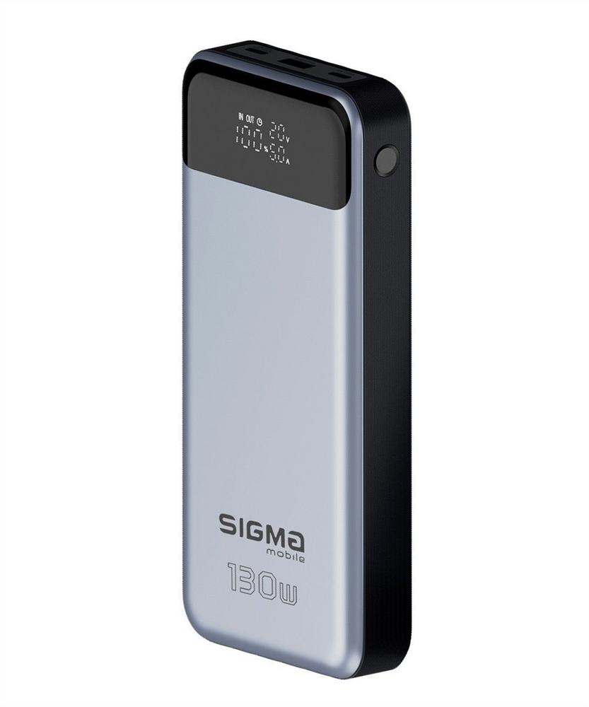 PowerBank 30000 mAh Sigma mobile X-Power SI30A7QLX Срібний (Silver) 145501 фото