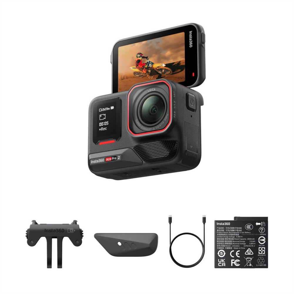 Екшн-камера Insta360 Ace Pro 2 (CINSBBGA) Чорна (Black) 195901 фото