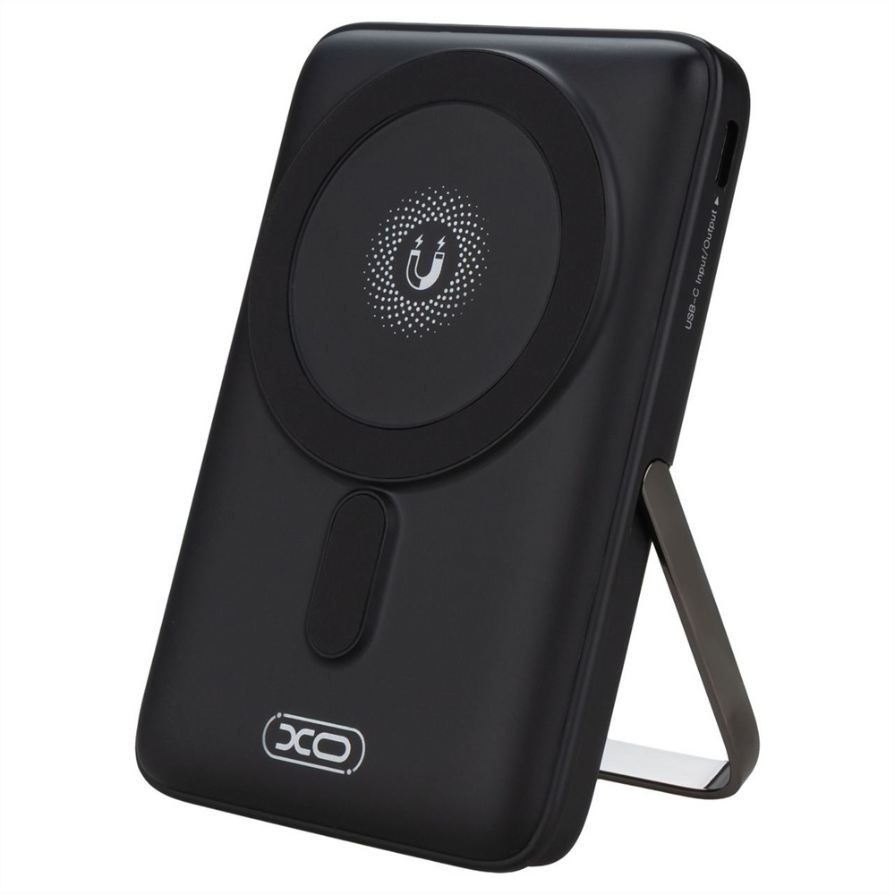 PowerBank 10000 mAh XO PR233 PD30W Magnetic Wireless 15W Чорний (Black) 167145 фото