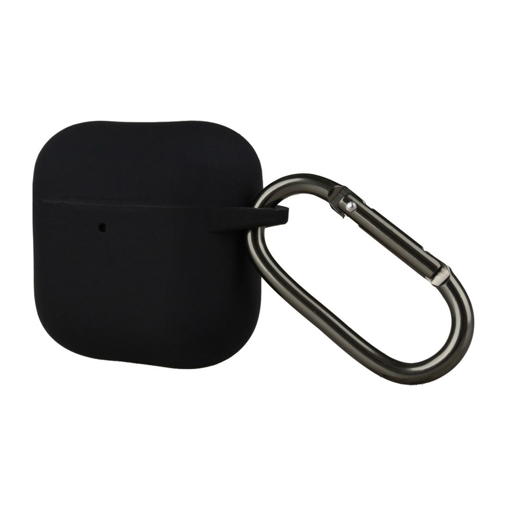 Чохол для навушників AirPods 4/5 Silicone Case Чорний (Black) 132174 фото