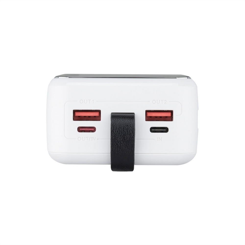 PowerBank 30000 mAh Grunhelm GP-30WQC 22.5W Білий (White) 171114 фото