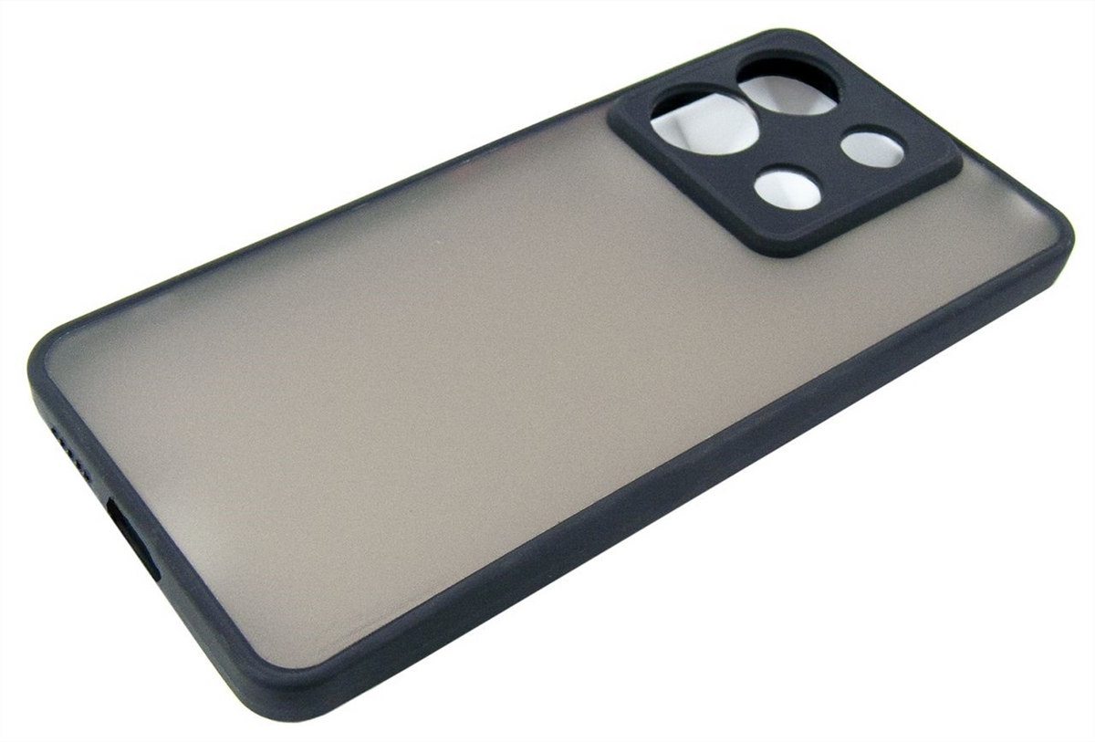 Чохол накладка для Xiaomi Redmi Note 13 Pro 5G Dengos Matt Чорна (Black) 177681 фото