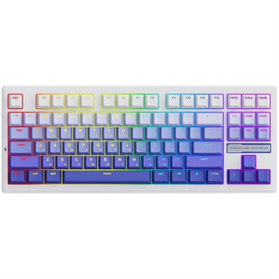 Клавіатура бездротова Proove Gaming Rampage Фіолетова Біла (Purple White) 269141 фото