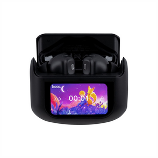 Бездротові навушники вкладиші Hoco EQ21 Sandy Touch screen TWS Чорні (Black) 141749 фото