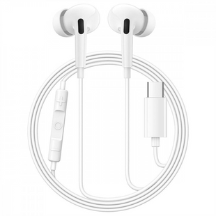 Навушники з мікрофоном Baseus Encok CZ18 Type-C Білі (White) 245616 фото