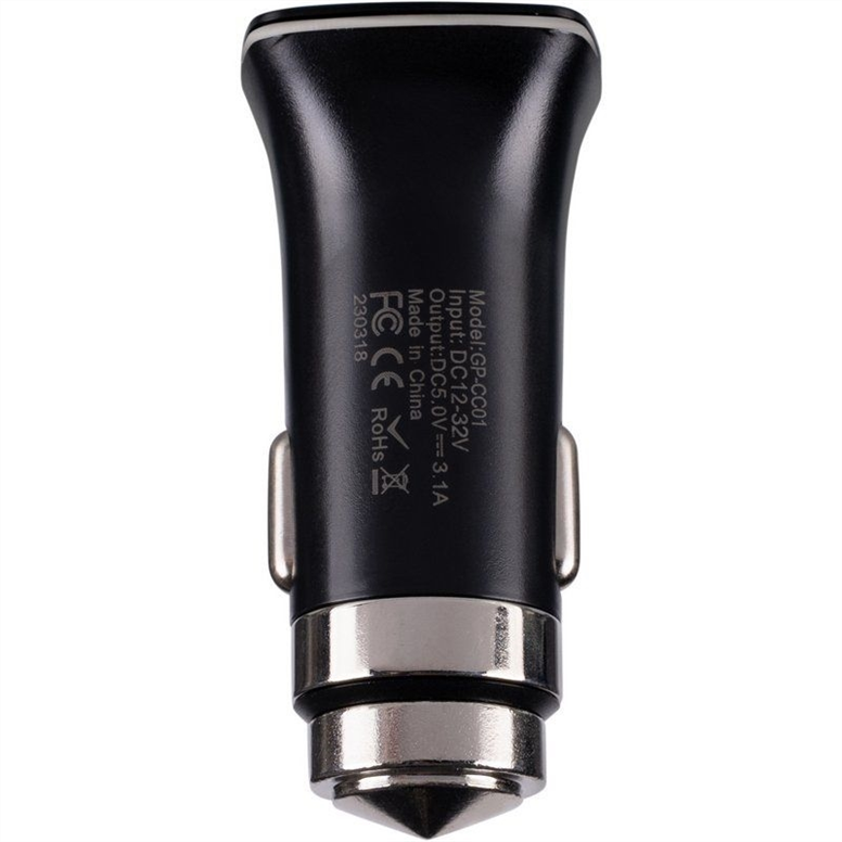 Автомобільний зарядний пристрій Borofone Gelius Apollo GP-CC01 + кабель Micro-USB Чорний (Black) 111943 фото