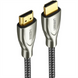 Кабель HDMI Ugreen HD131 Carbon Fiber Zinc Alloy 2м Сірий (Grey) 188852 фото 1