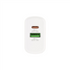 Зарядний пристрій XO L64 QC+PD 18W/USB+USB-C + кабель Type-C to Lightning Білий (White) 101712 фото 4