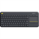 Клавіатура бездротова Logitech K400 Plus Чорна (Black) 165409 фото 1