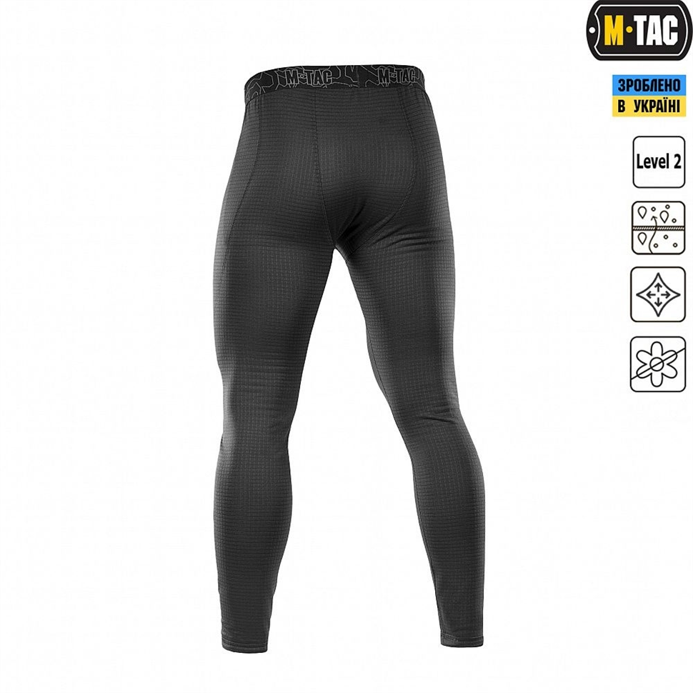 Термоштани M-Tac фліс Delta Level 2 Чорні (Black) (M) 234095 фото