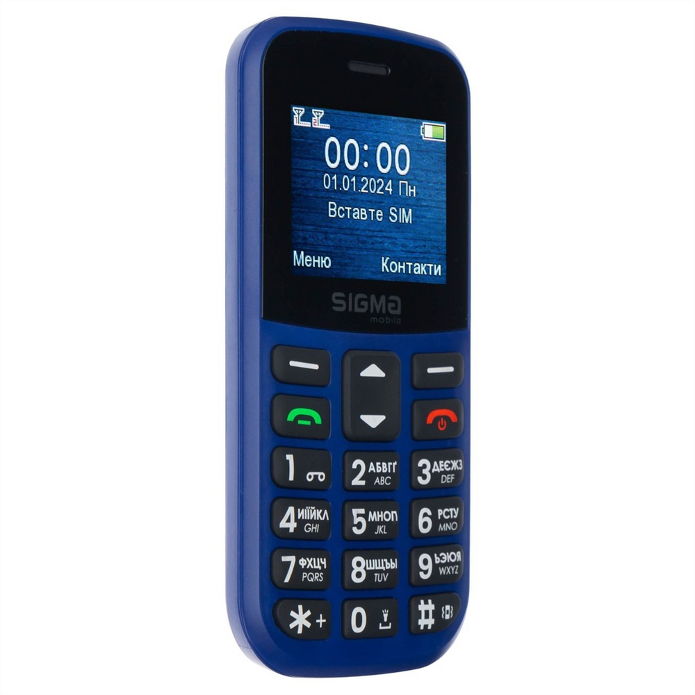 Мобільний телефон Sigma Comfort 50 CF115 EASY Синій (Blue) 137706 фото