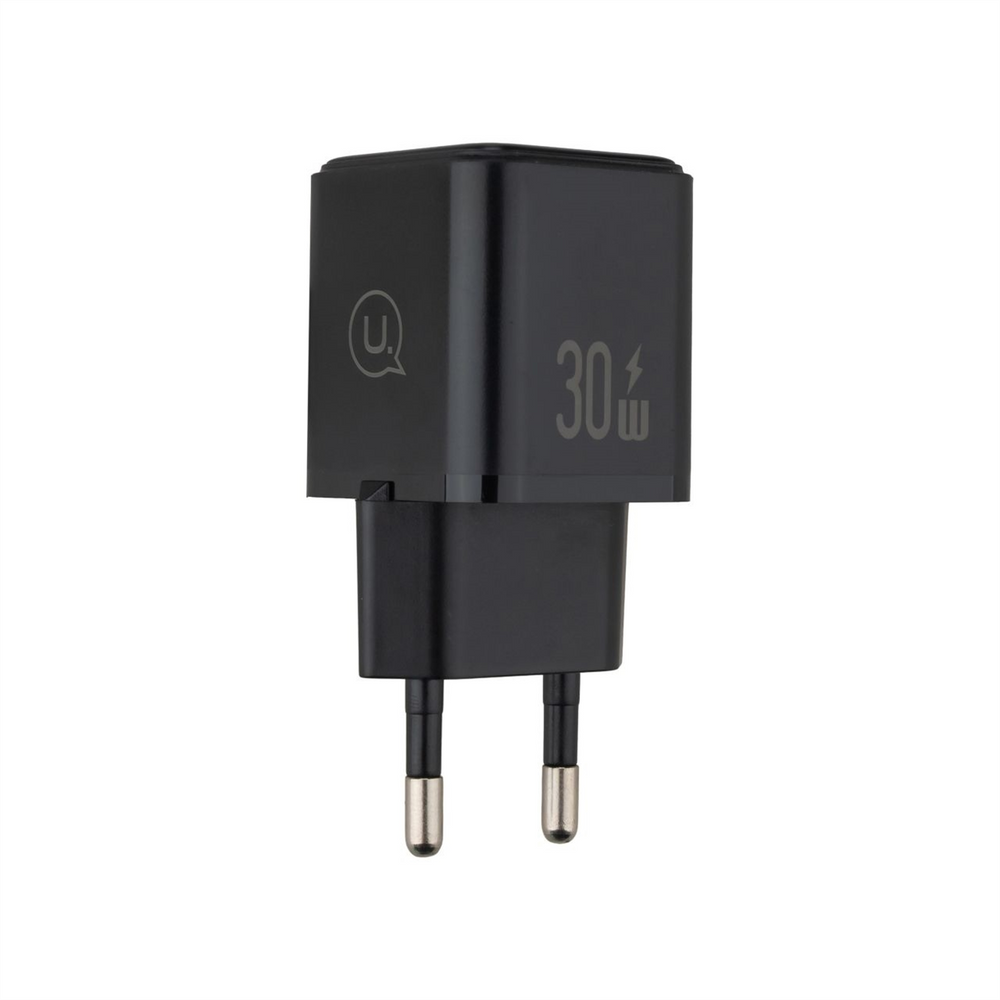 Зарядний пристрій Usams US-CC189 (1 USB-C + 1 USB) QC&PD3.0 30W Чорний (Black) 138552 фото