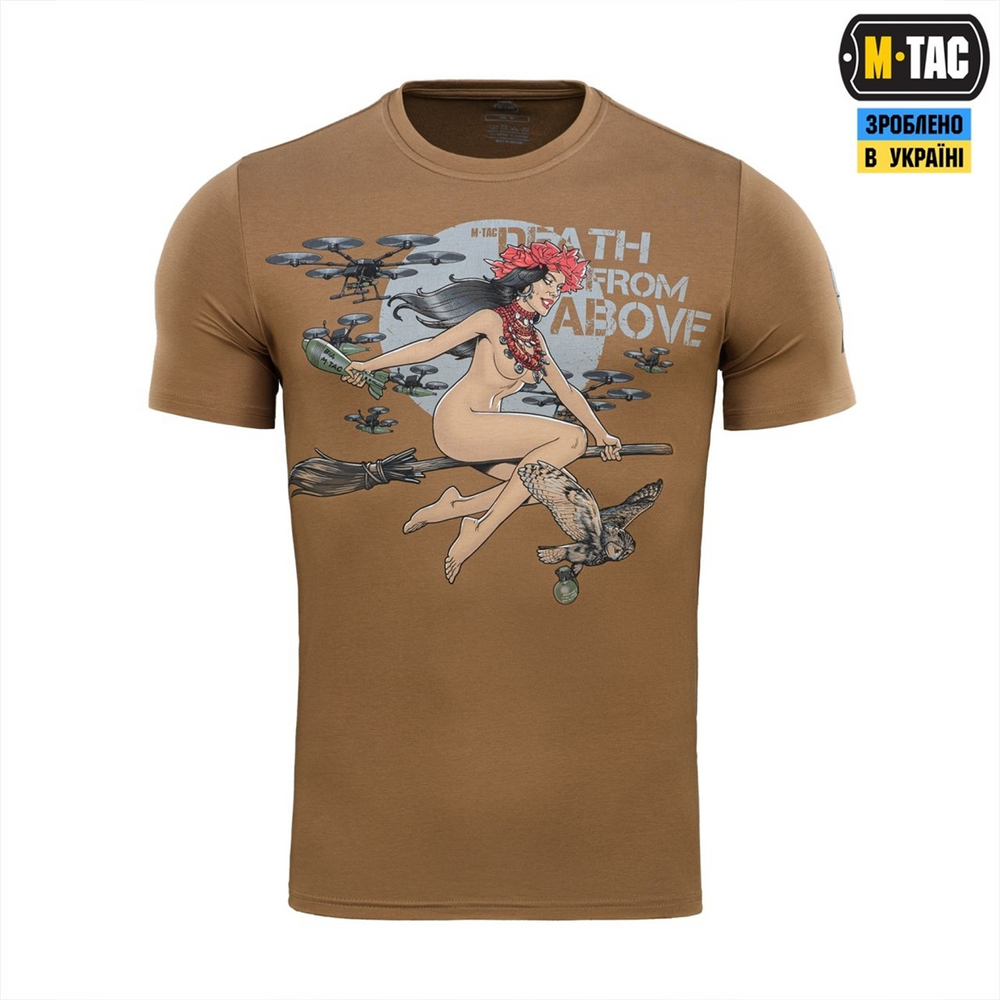 Футболка M-Tac Death From Above Коричнева (Coyote Brown) (3XL) 234630 фото