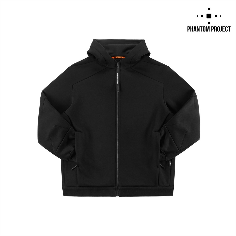 Кофта Phantom Project/M-Tac Hoodie Zipper semi-raglan PE Чорна (Black) (2XL) 240376 фото